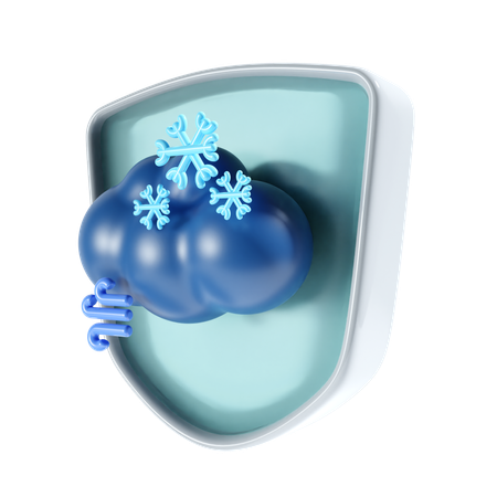 Vent neigeux  3D Icon