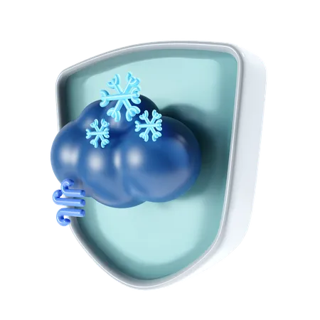 Vent neigeux  3D Icon