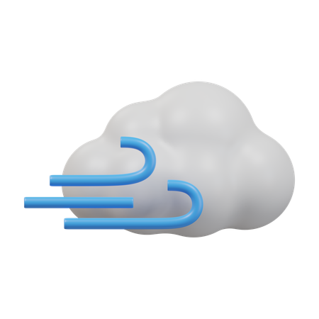 Vent et nuages  3D Icon