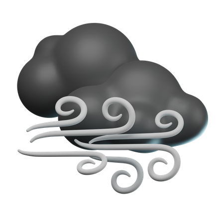 Vent fort  3D Icon