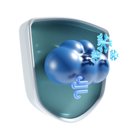 Vent neigeux  3D Icon