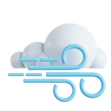 Vent nuage  3D Icon