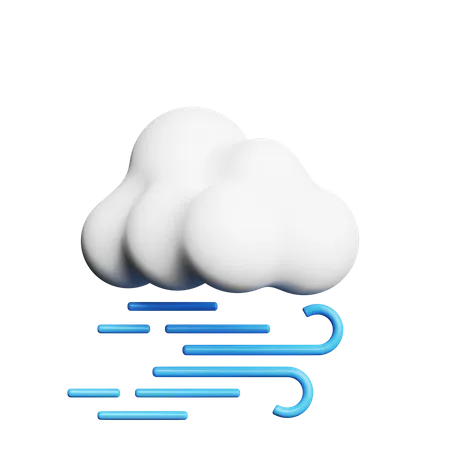 Vent nuageux  3D Icon