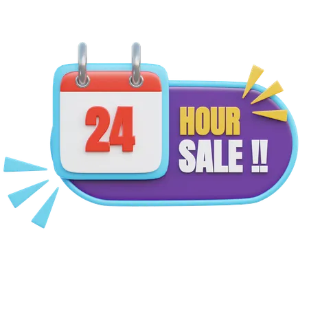 Venta 24 horas  3D Icon