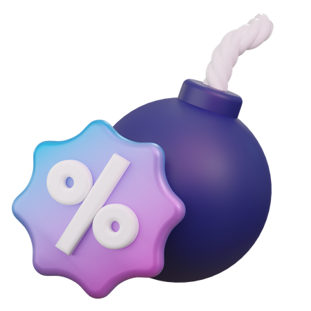 Venta de bombas  3D Icon