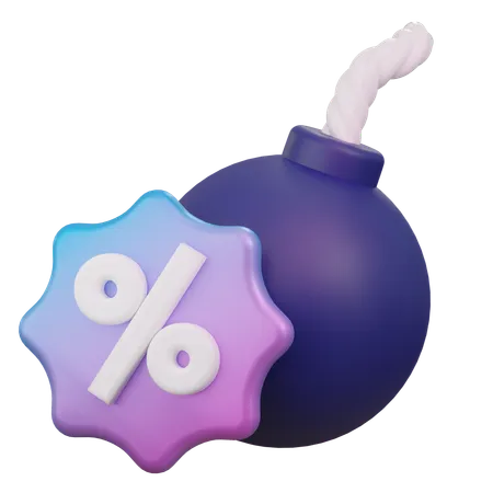 Venta de bombas  3D Icon