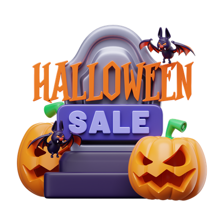 Venta de Halloween  3D Icon