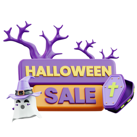 Venta de Halloween  3D Icon