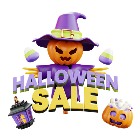 Venta de Halloween  3D Icon