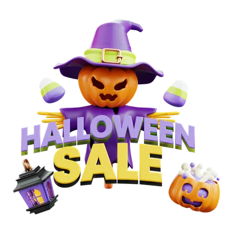 Venta de Halloween  3D Icon