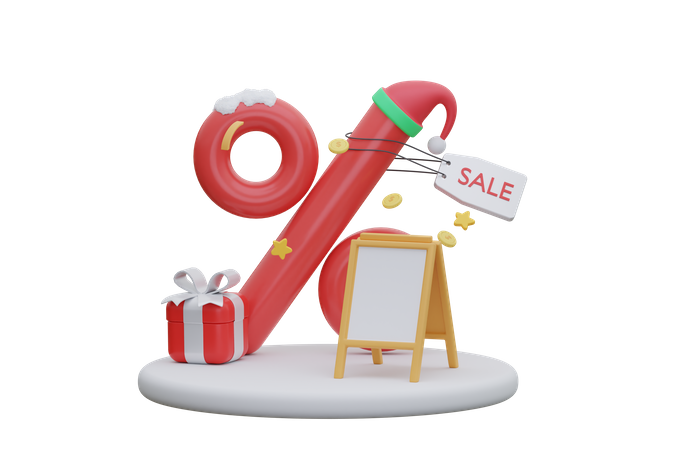 Venta de Navidad  3D Icon