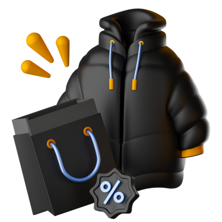 Venta de ropa  3D Icon