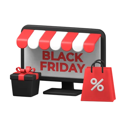 Oferta de viernes negro  3D Icon