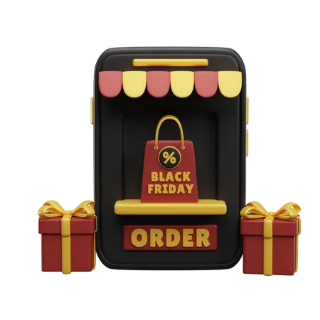 Oferta de viernes negro  3D Icon