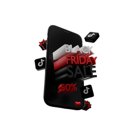 Oferta de viernes negro  3D Icon