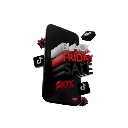 Oferta de viernes negro  3D Icon