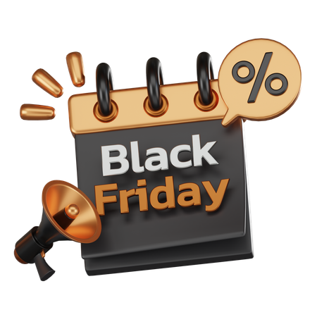 Oferta de viernes negro  3D Icon