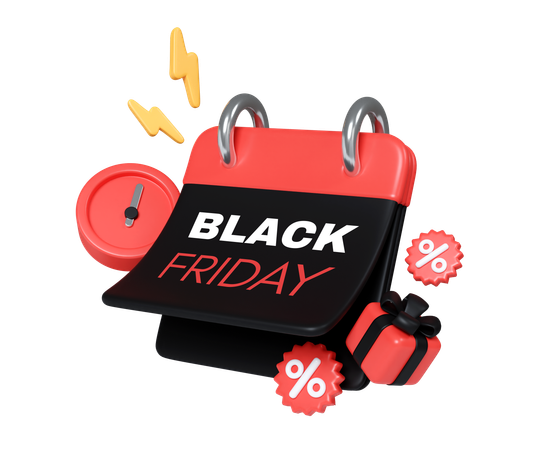 Oferta de viernes negro  3D Icon