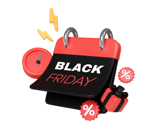 Oferta de viernes negro  3D Icon