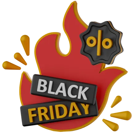 Oferta de viernes negro  3D Icon