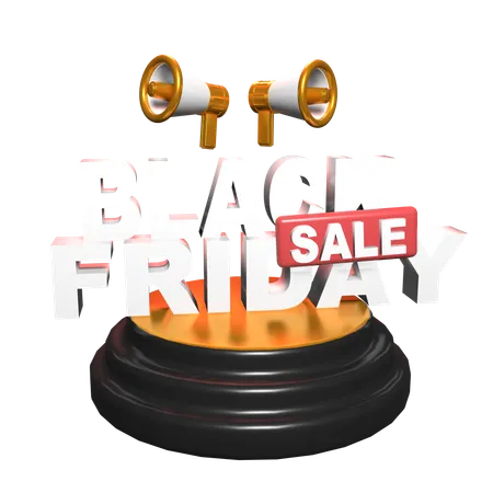 Oferta de viernes negro  3D Icon