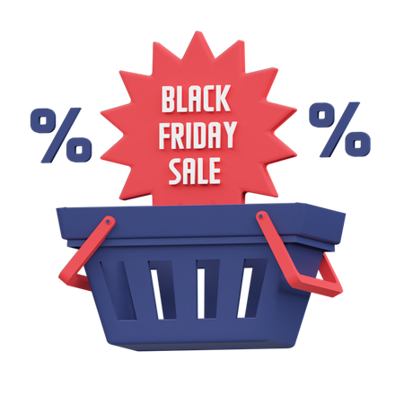 Oferta de viernes negro  3D Icon