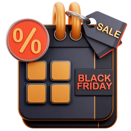 Oferta de viernes negro  3D Icon