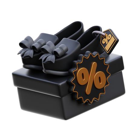 Venta de zapatos planos  3D Icon