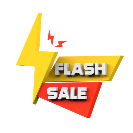 Venta Flash Compras  3D Icon