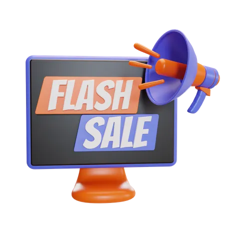 Venta flash en línea  3D Icon