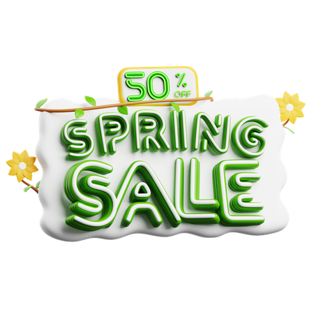 Venta de primavera  3D Icon