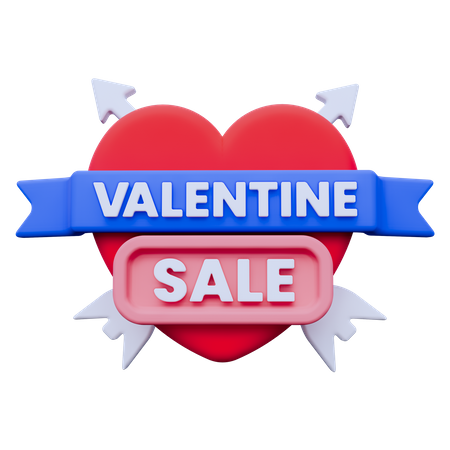 Venta de san valentin  3D Icon