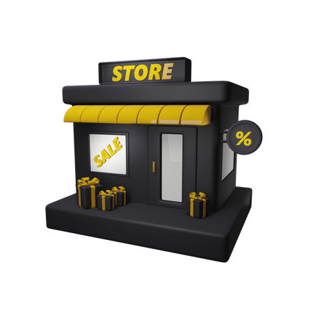 Venta de tienda  3D Icon