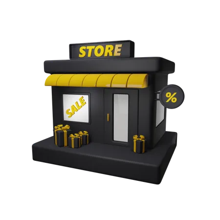 Venta de tienda  3D Icon