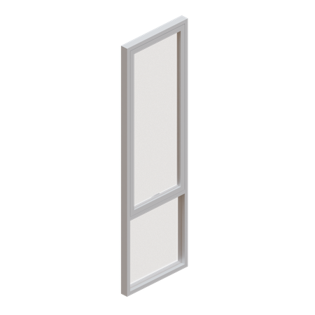 Ventana abatible única  3D Icon