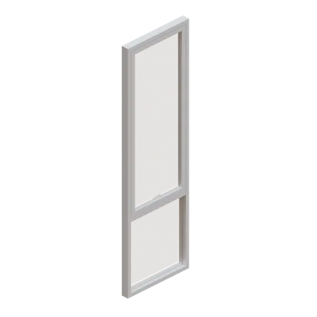 Ventana abatible única  3D Icon