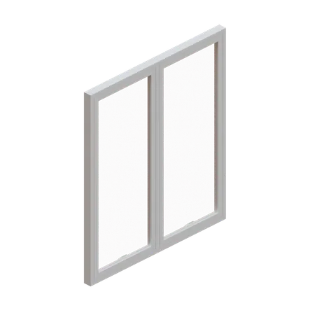 Ventana abatible doble  3D Icon