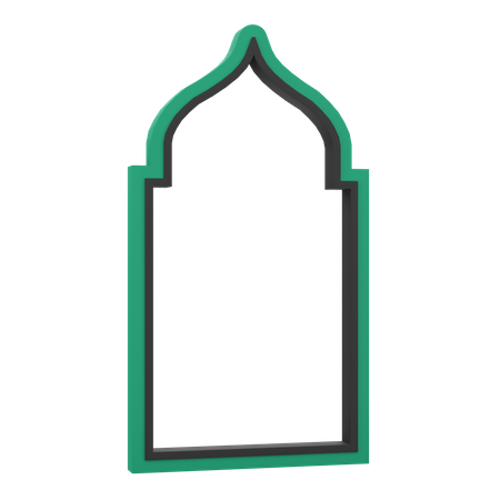Ventana de la mezquita  3D Icon
