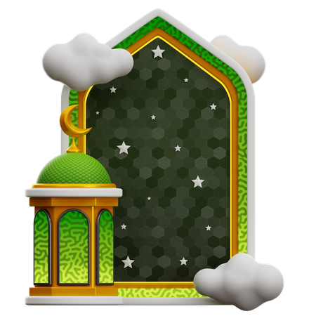 Ventana de ramadán  3D Icon