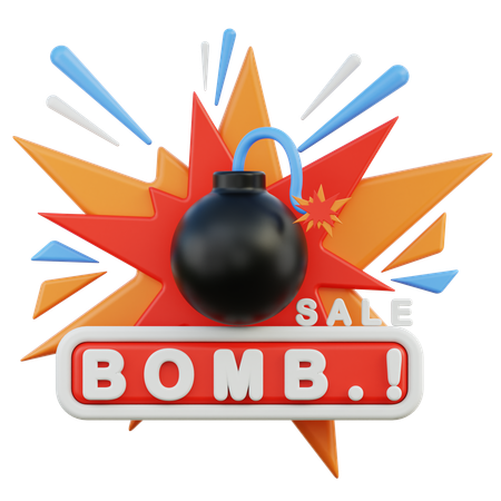 Vente de bombes  3D Icon