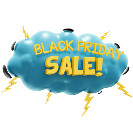 Vente du vendredi noir  3D Icon