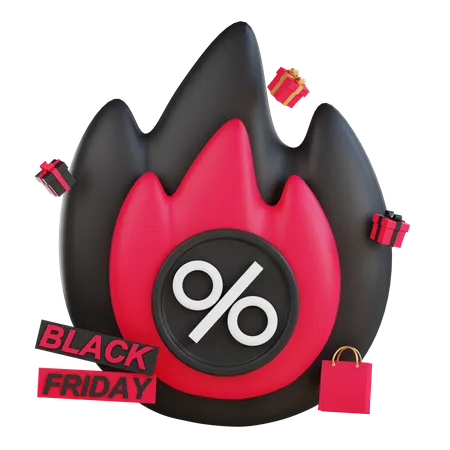 Vente chaude du vendredi noir  3D Icon