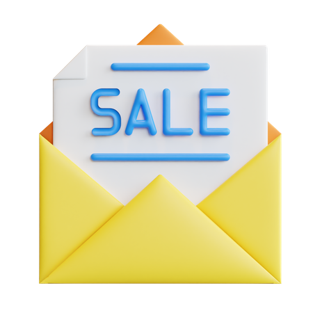 Email de vente  3D Icon