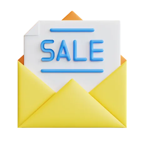 Email de vente  3D Icon