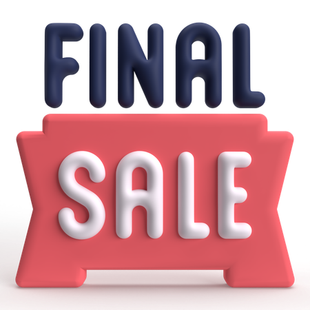 Vente finale  3D Icon