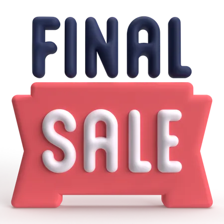 Vente finale  3D Icon