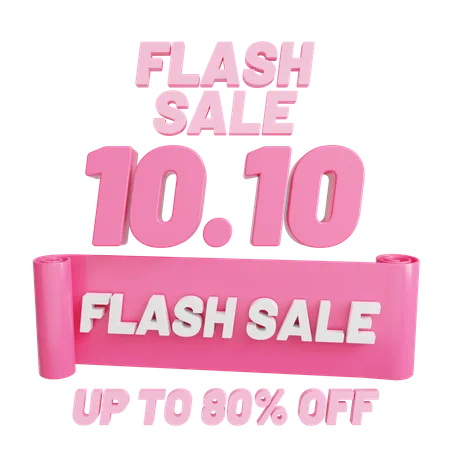 Vente flash 10 10 80%  3D Icon