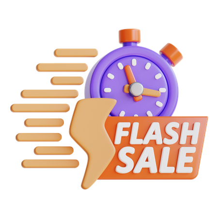 Vente flash  3D Icon