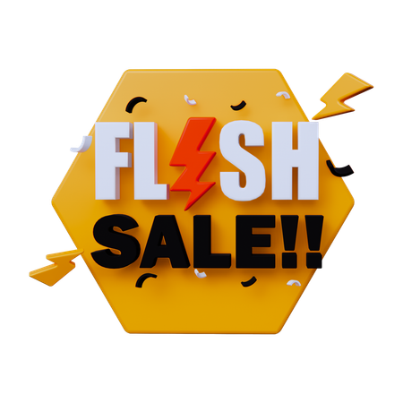 Vente flash  3D Icon