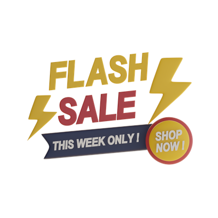 Vente flash  3D Icon